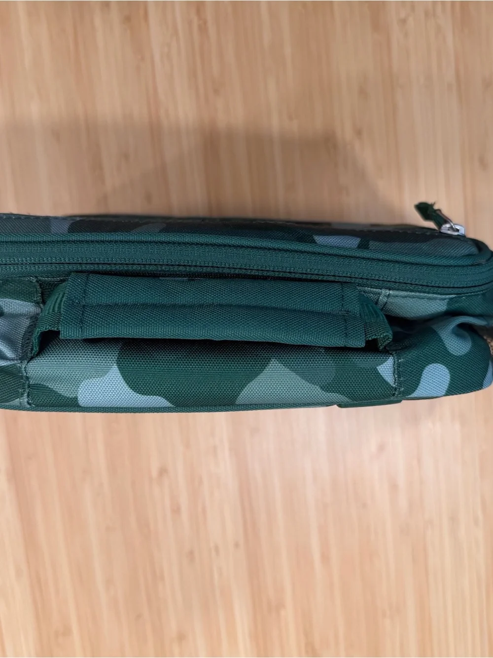 Pottery Barn Kids Camo Lunch Bag Hayden Embroidery Green Box 8.5